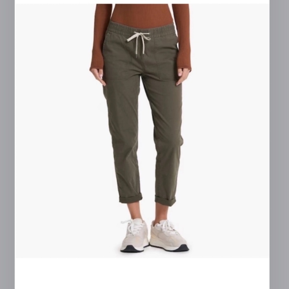 Vuori Olive Green Drawstring Track Pants